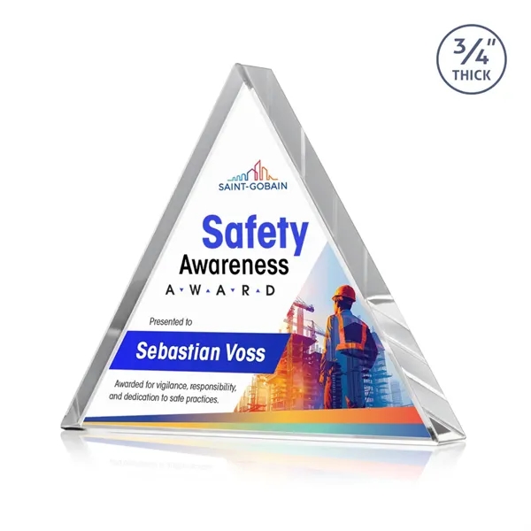 Adler Triangle VividPrint™ Award - Clear