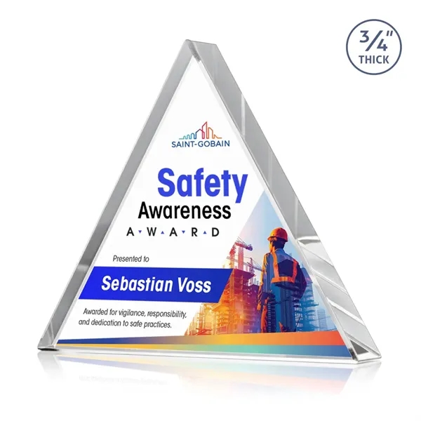 Adler Triangle VividPrint™ Award - Clear