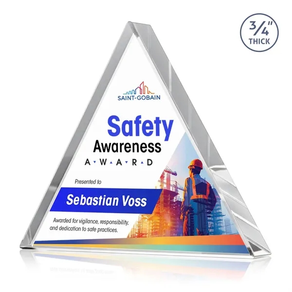 Adler Triangle VividPrint™ Award - Clear