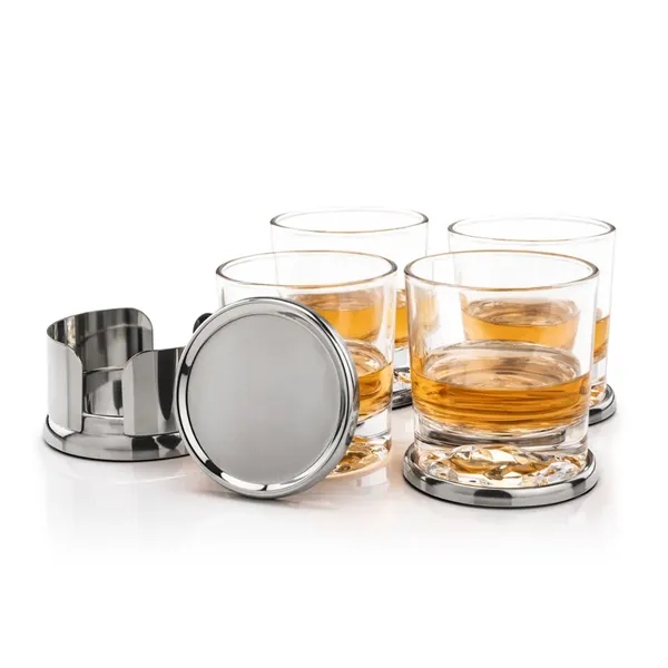 Baldoni Coasters & Heathfield On-the-Rocks Set