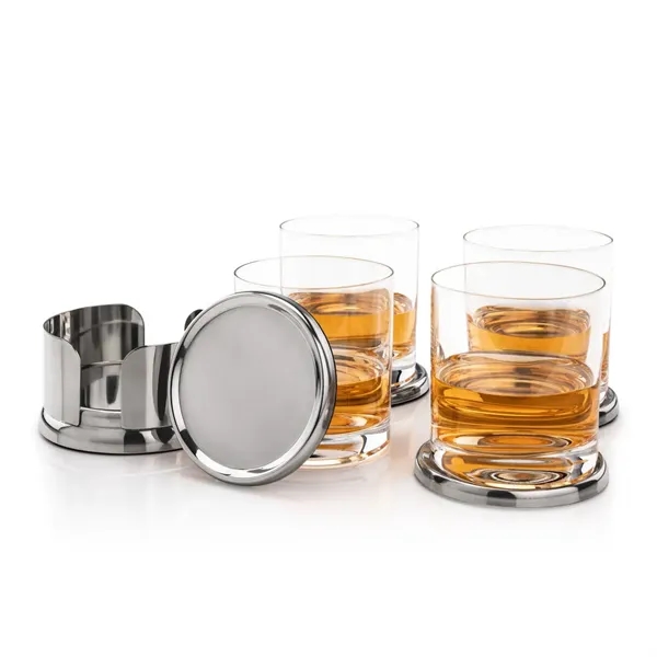 Baldoni Coasters & Franca On-the-Rocks Set