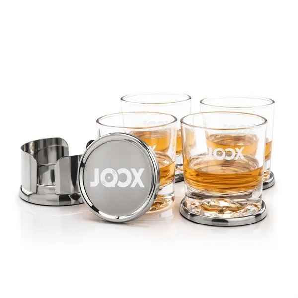 Baldoni Coasters & Heathfield On-the-Rocks Set