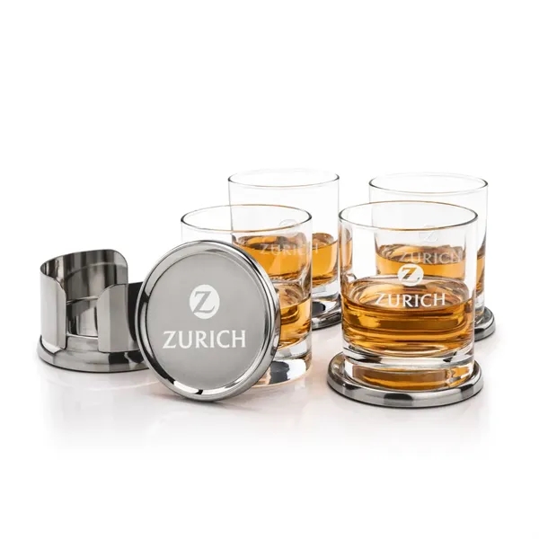 Baldoni Coasters & Chelsea On-the-Rocks Set