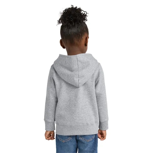 Port & Co Toddler Core Fleece Full-Zip Hooded Sweatshirt.
