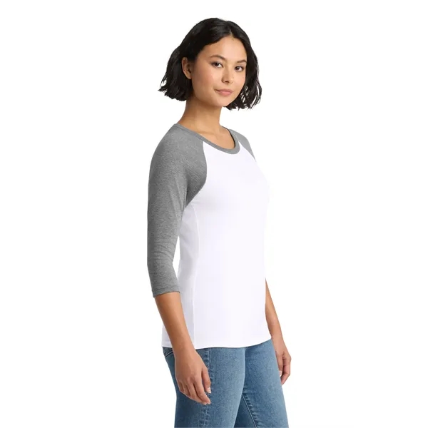 District Women's Perfect Tri 3/4-Sleeve Raglan.