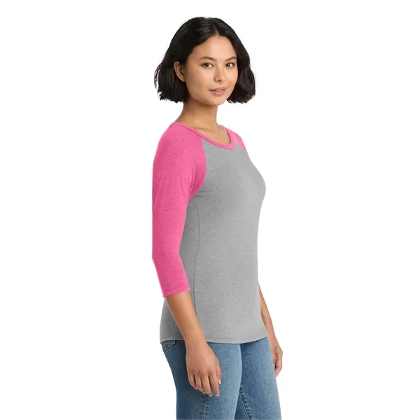 District Women's Perfect Tri 3/4-Sleeve Raglan.