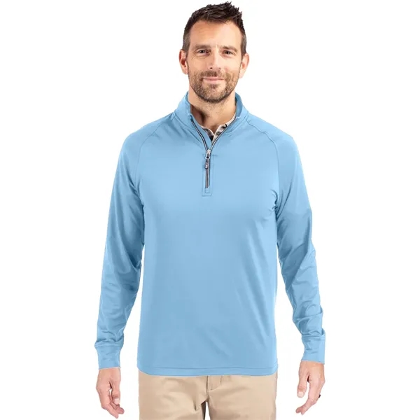 Custom Cutter & Buck Adapt Recycled Soft Knit Stretch Mens Quart...