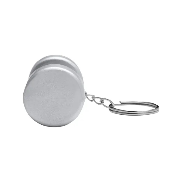 Dumbbell Shape Stress Ball Keychain