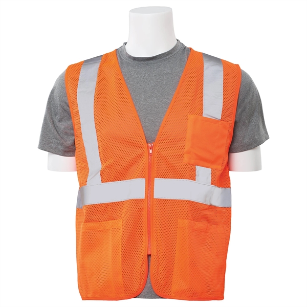 Zipper Economy Mesh safety Vest (Class 2) - Zipper Economy Mesh safety Vest (Class 2) - Image 2 of 3