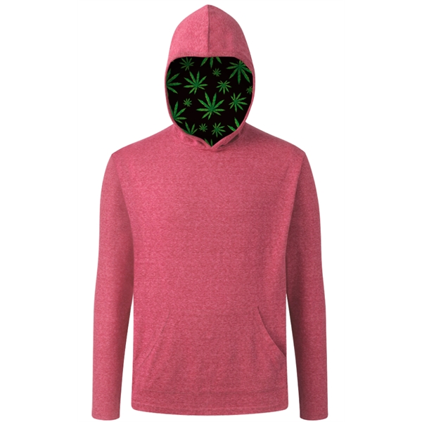 Cannabis Themed Adult Triblend Pullover Hoodie - Cannabis Themed Adult Triblend Pullover Hoodie - Image 1 of 5