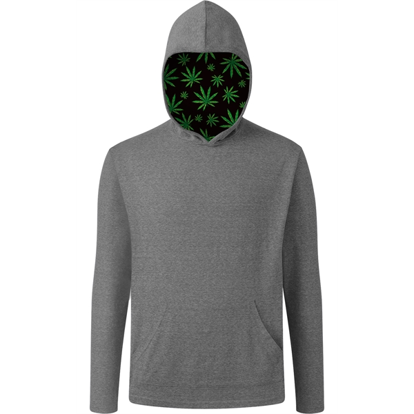 Cannabis Themed Adult Triblend Pullover Hoodie - Cannabis Themed Adult Triblend Pullover Hoodie - Image 5 of 5
