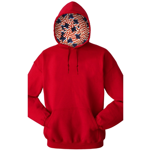 Americana Themed Adult Pullover Hoodie - Americana Themed Adult Pullover Hoodie - Image 0 of 4