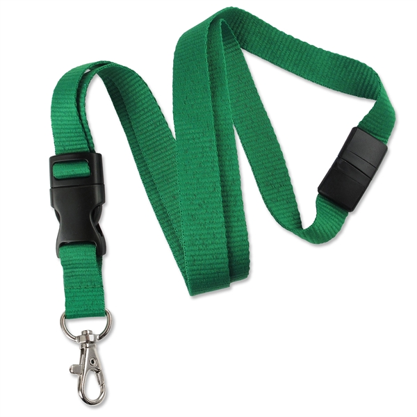 5/8" Blank Detachable Breakaway Ribbed Polyester Lanyards - 5/8" Blank Detachable Breakaway Ribbed Polyester Lanyards - Image 7 of 8