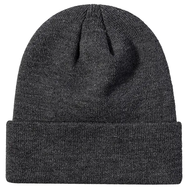 100% Acrylic Cuffed Knitted Beanie With Custom Logo