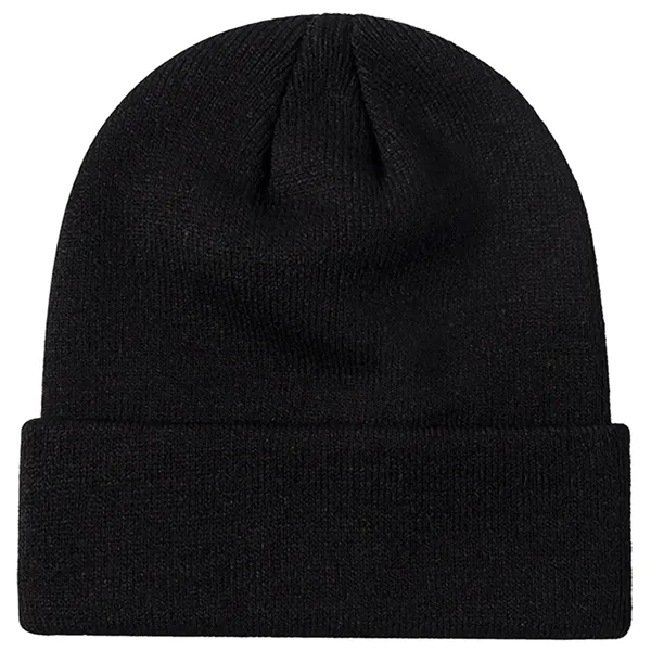 100% Acrylic Cuffed Knitted Beanie With Custom Logo
