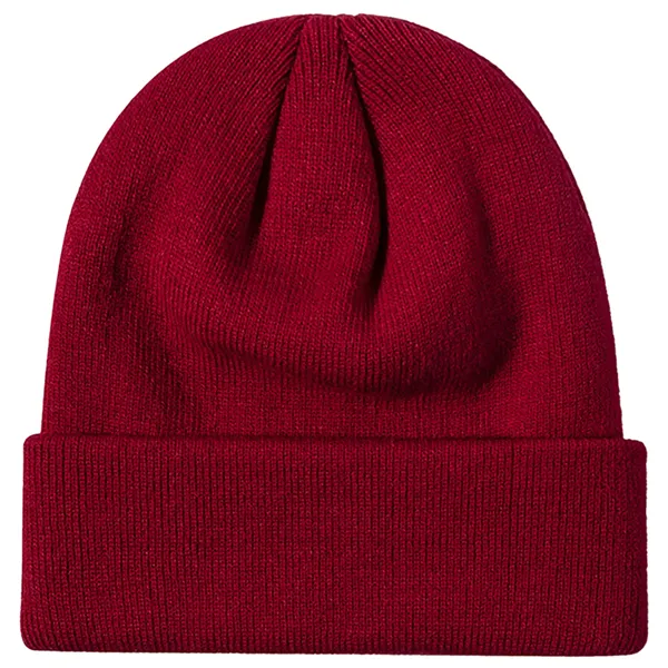 100% Acrylic Cuffed Knitted Beanie With Custom Logo