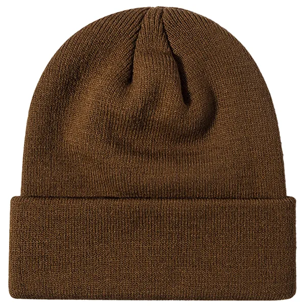 100% Acrylic Cuffed Knitted Beanie With Custom Logo