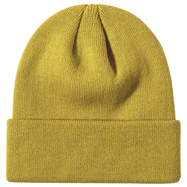 100% Acrylic Cuffed Knitted Beanie With Custom Logo