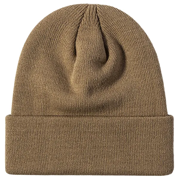 100% Acrylic Cuffed Knitted Beanie With Custom Logo