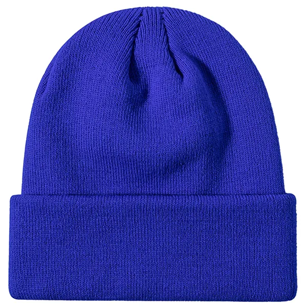 100% Acrylic Cuffed Knitted Beanie With Custom Logo