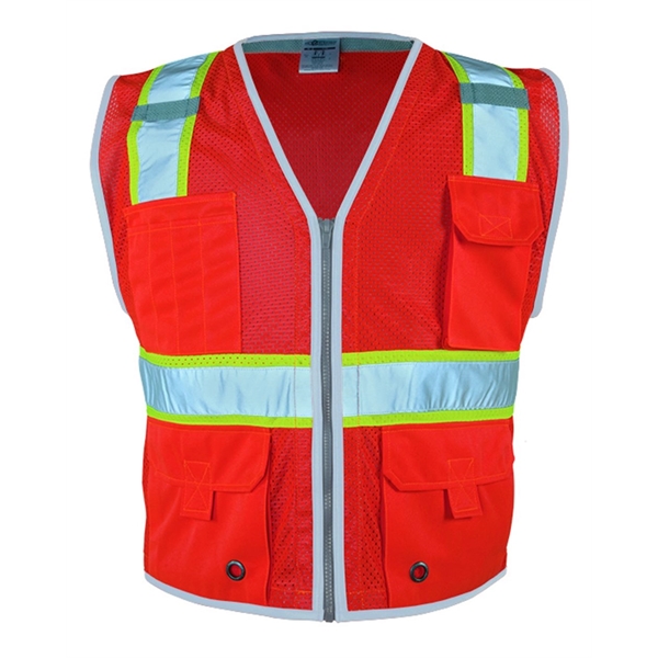 Kishigo Premium Brilliant Series® Heavy-Duty Class 2 Vest - Kishigo Premium Brilliant Series® Heavy-Duty Class 2 Vest - Image 7 of 9