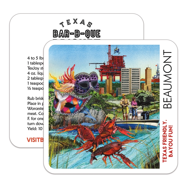 Square Paperboard Coaster - 4"x4"
