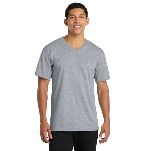 Port & Co Core Cotton V-Neck Tee.