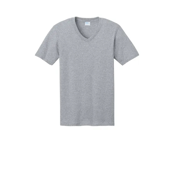 Port & Co Core Cotton V-Neck Tee.