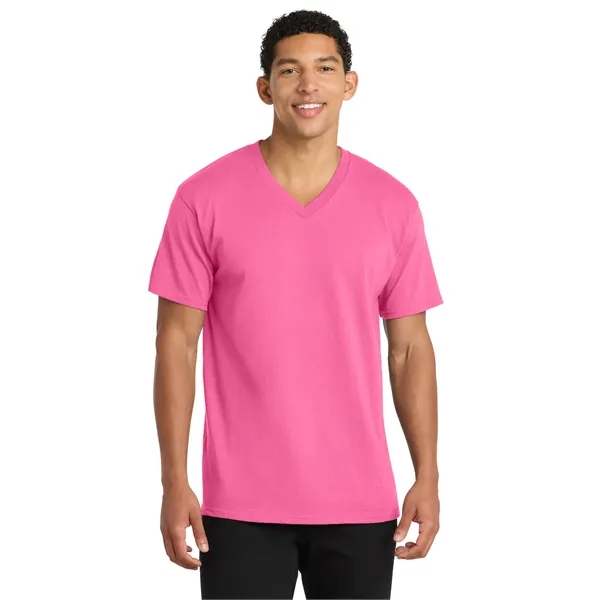 Port & Co Core Cotton V-Neck Tee.