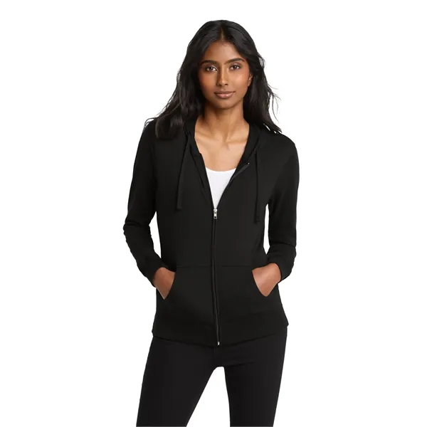 District Women's Fitted Jersey Full-Zip Hoodie.