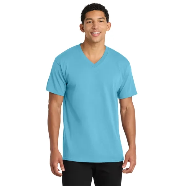 Port & Co Core Cotton V-Neck Tee.