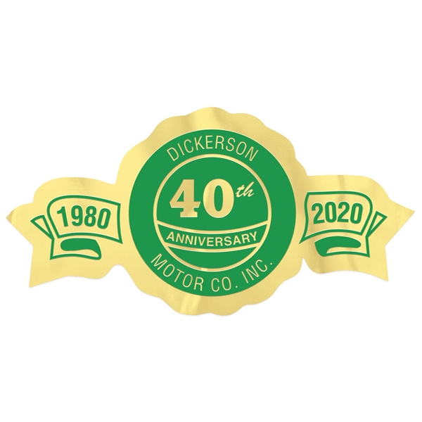 Round Special Occasion Roll Label w/ Side Banners - Round Special Occasion Roll Label w/ Side Banners - Image 4 of 7