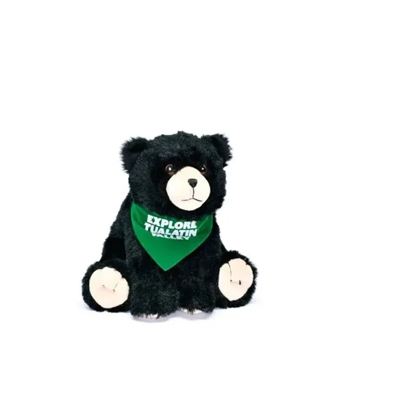 8" Black Bear Plush Stuffed Animal