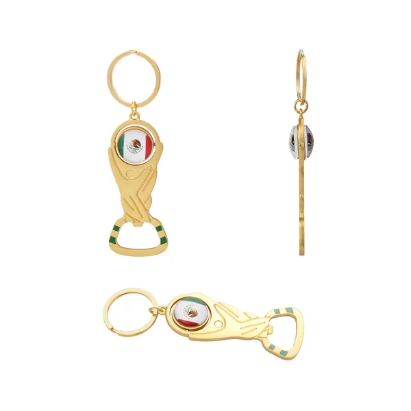 2026 World Cup Trophy Bottle Opener Keychain