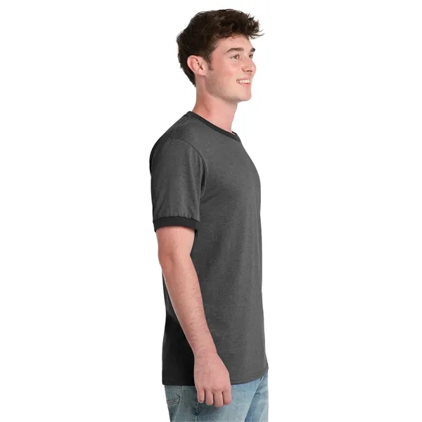 Port & Co Core Cotton Ringer Tee.