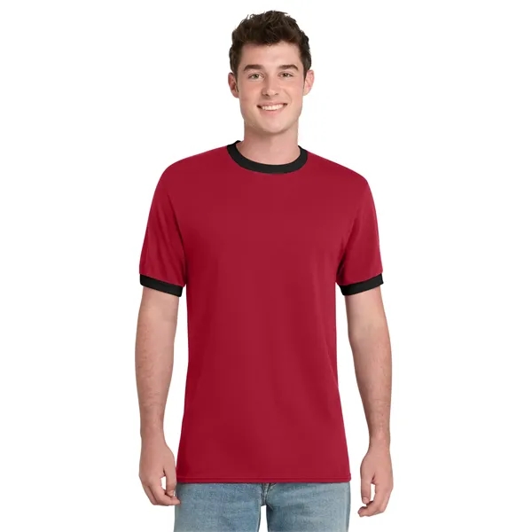 Port & Co Core Cotton Ringer Tee.