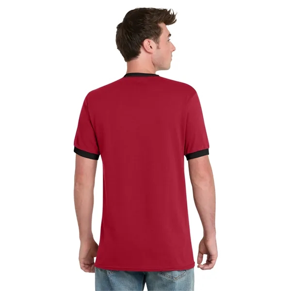 Port & Co Core Cotton Ringer Tee.