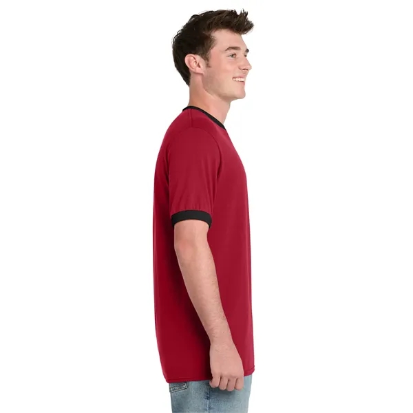Port & Co Core Cotton Ringer Tee.