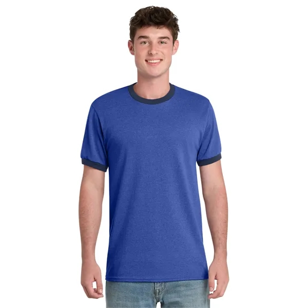 Port & Co Core Cotton Ringer Tee.