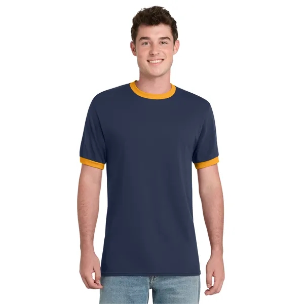 Port & Co Core Cotton Ringer Tee.