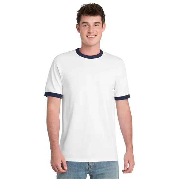 Port & Co Core Cotton Ringer Tee.