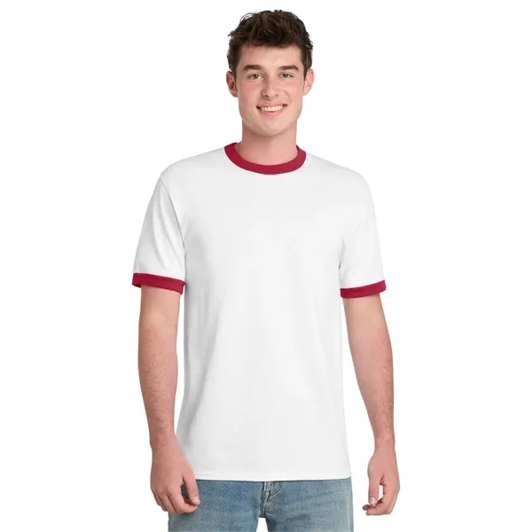 Port & Co Core Cotton Ringer Tee.