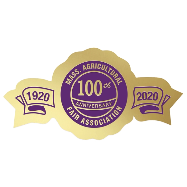 Round Special Occasion Roll Label w/ Side Banners - Round Special Occasion Roll Label w/ Side Banners - Image 3 of 7