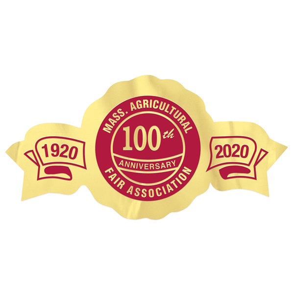 Round Special Occasion Roll Label w/ Side Banners - Round Special Occasion Roll Label w/ Side Banners - Image 2 of 7