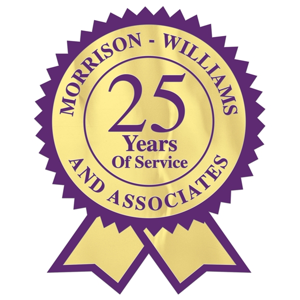 Rosette Ribbon Special Occasion Roll Label (2"x2 1/2") - Rosette Ribbon Special Occasion Roll Label (2"x2 1/2") - Image 1 of 3