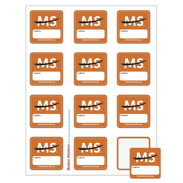 Square Sheeted Button Sticker Labels - Square Sheeted Button Sticker Labels - Image 1 of 4
