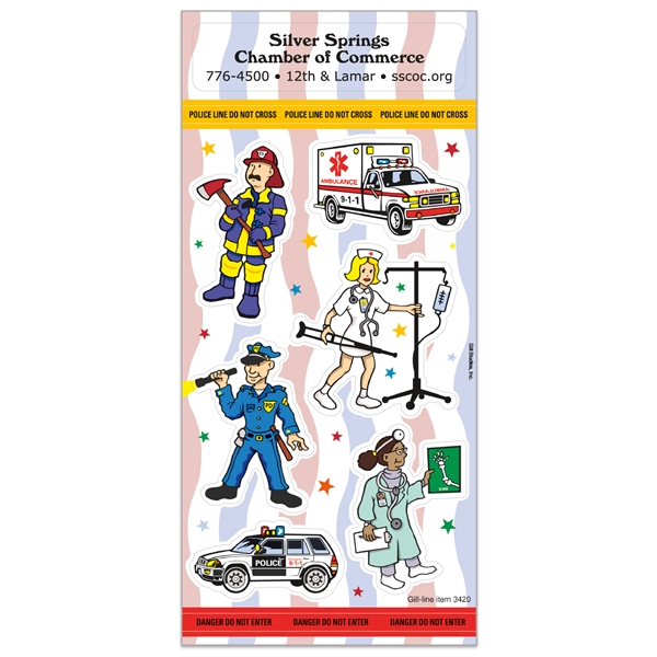 Police & Emergency Fun & Fantasy Sticker Sheet - Police & Emergency Fun & Fantasy Sticker Sheet - Image 0 of 0