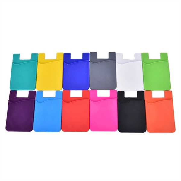 Silicone Cell Phone Sticky Wallet - Silicone Cell Phone Sticky Wallet - Image 1 of 3