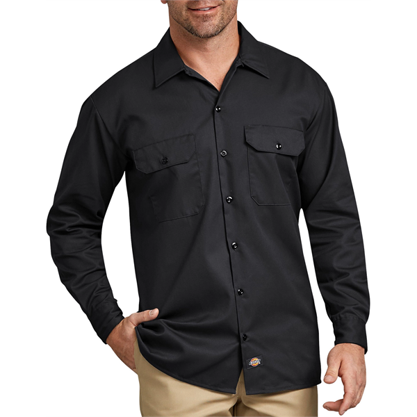 Dickies® Men's Long Sleeve Work Shirt - Dickies® Men's Long Sleeve Work Shirt - Image 0 of 13