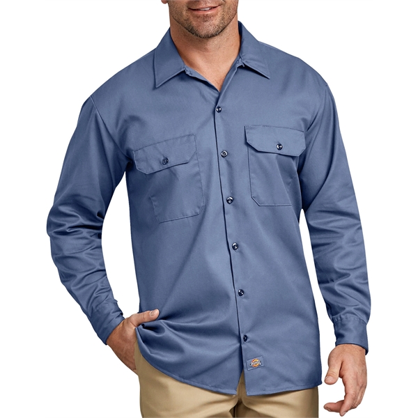 Dickies® Men's Long Sleeve Work Shirt - Dickies® Men's Long Sleeve Work Shirt - Image 5 of 13